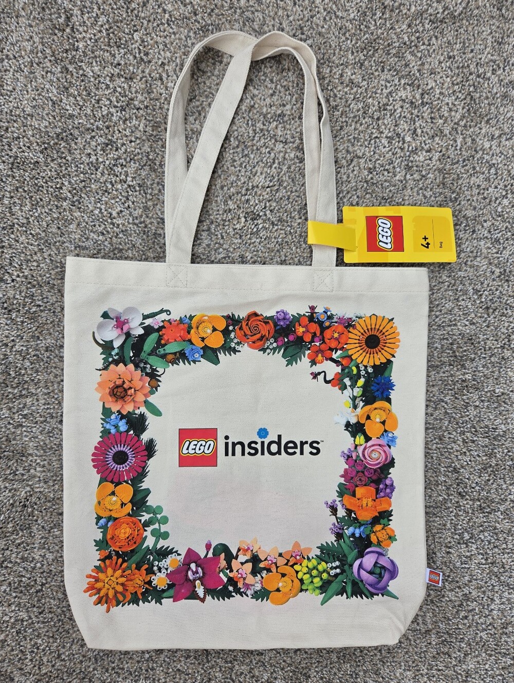 LEGO Insiders Botanical Garden Canvas Tote Bag NWT Limited Edition Exclusive